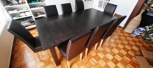 Grande table à manger avec 8 chaises, Maison & Meubles, Tables | Tables à manger, Comme neuf, Enlèvement