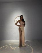 Robe de soirée elegante neuf couture italienne, Kleding | Dames, Jurken, Autre, Beige, Nieuw, Ophalen of Verzenden