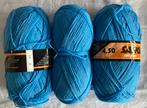 Pakket acrylgaren blauw, Hobby en Vrije tijd, Breien en Haken, Ophalen of Verzenden, Zo goed als nieuw