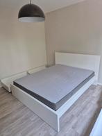 2-persoonsbed met 4 lades + lattenbodems + matras., Huis en Inrichting, Slaapkamer | Bedden, Ophalen, Zo goed als nieuw, Tweepersoons