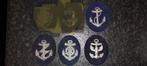 Kriegsmarine Duitse Marine metalen armkentekens WO2 NCO, Ophalen of Verzenden, Marine, Embleem of Badge