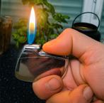 Briquet vintage chrome – modèle capsule (1960), Enlèvement ou Envoi, Utilisé, Briquet