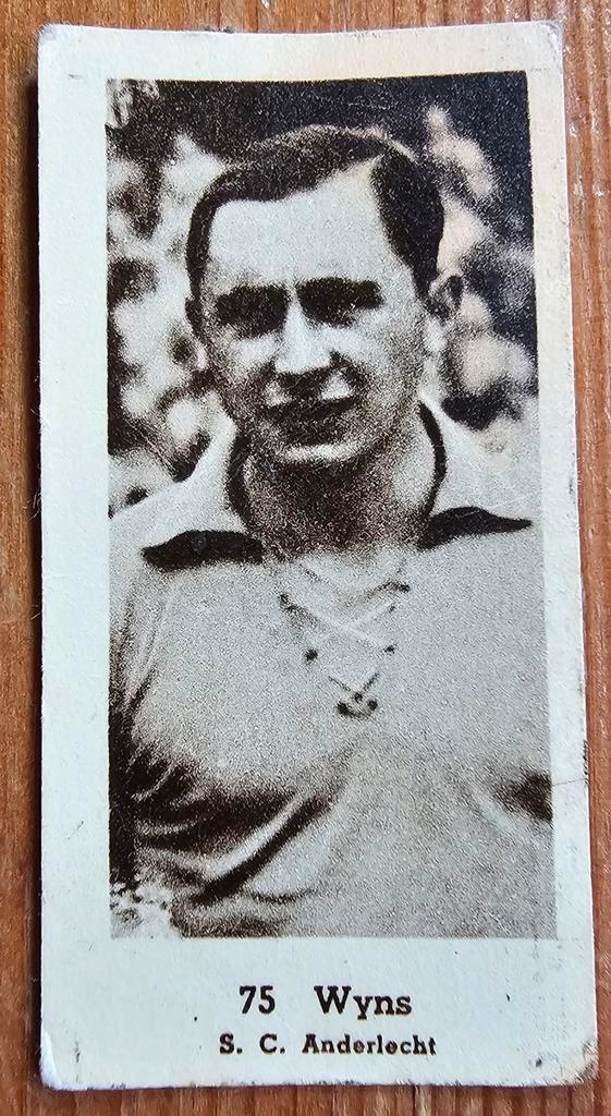 1940s (pre panini) nr 75 Jean Wyns SC Anderlecht!, Hobby en Vrije tijd, Stickers en Plaatjes, Gebruikt, Plaatje, Ophalen of Verzenden