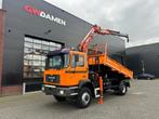 MAN 18.284 4x4 3 zijdige kipper/ Kraan (bj 1999), Overige kleuren, MAN, Vierwielaandrijving, Te koop