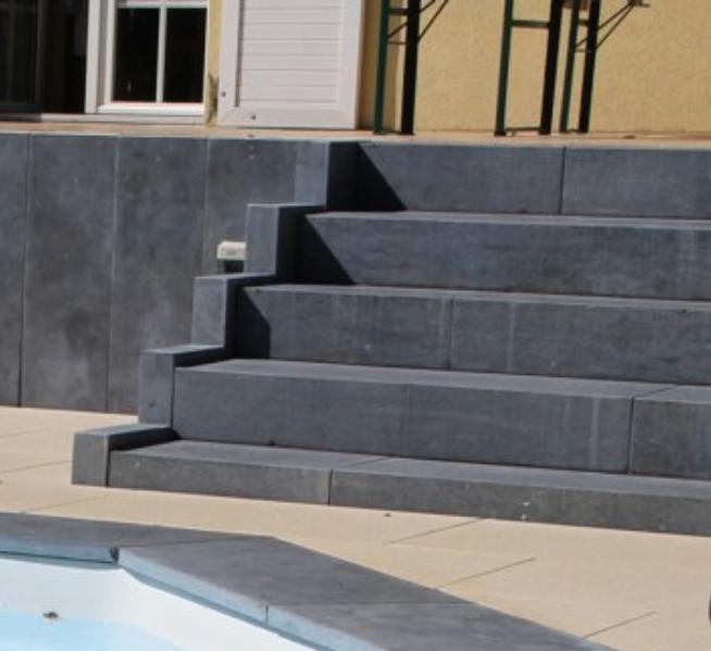 Marche massive en pierre bleue PROMO !!!, Bricolage & Construction, Briques, Neuf, Pierres naturelles, Enlèvement