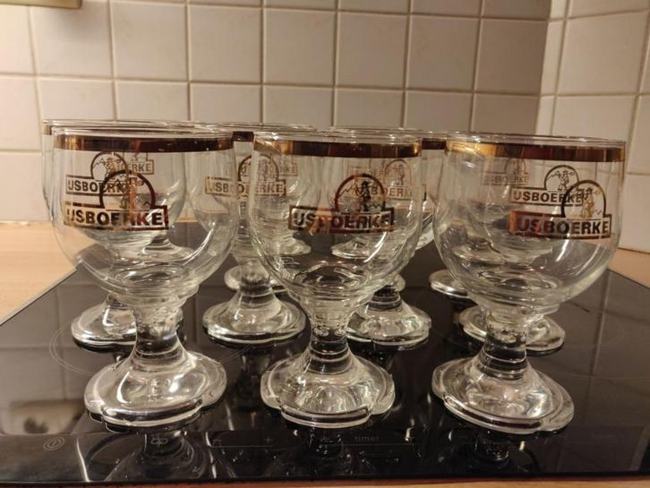 Set van 11 ijscoupes van Ijsboerke, Huis en Inrichting, Keuken | Servies, Gebruikt, Kom(men), Glas, Ophalen