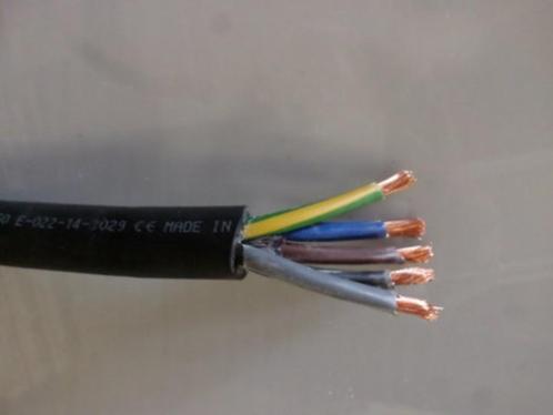Soepele rubberkabel 5G2,5 H07RN-F - rol 75 m, Doe-het-zelf en Bouw, Elektriciteit en Kabels, Nieuw, Kabel of Snoer, Ophalen of Verzenden
