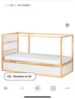 Lit IKEA 90x200, sans le matelas, avec ou sans la tente., Enfants & Bébés, Comme neuf