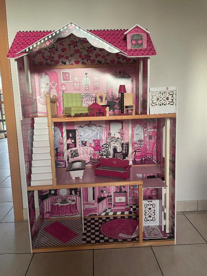 Maison poupée, Kinderen en Baby's, Speelgoed | Poppenhuizen, Zo goed als nieuw, Poppenhuis, Ophalen