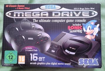 Megadrive classic mini 42 games 2 controllers Nieuw beschikbaar voor biedingen