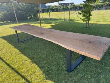 Table de réception • table à manger en chêne massif • 450cm beschikbaar voor biedingen