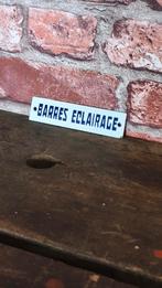Plaque émaillée barres éclairage, Antiquités & Art, Antiquités | Email, Enlèvement ou Envoi