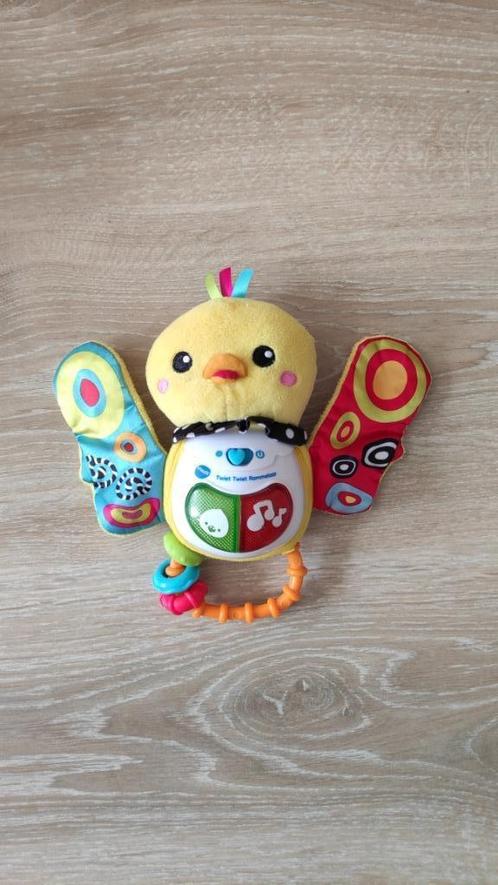 Rammelaar eendje met geluid en licht - Vtech - 3-24 maanden, Kinderen en Baby's, Speelgoed | Vtech, Zo goed als nieuw, 0 tot 6 maanden
