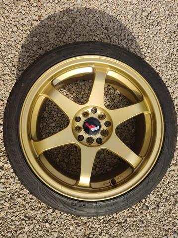 Japan Racing JR3 gold 17 en 18 inch set beschikbaar voor biedingen
