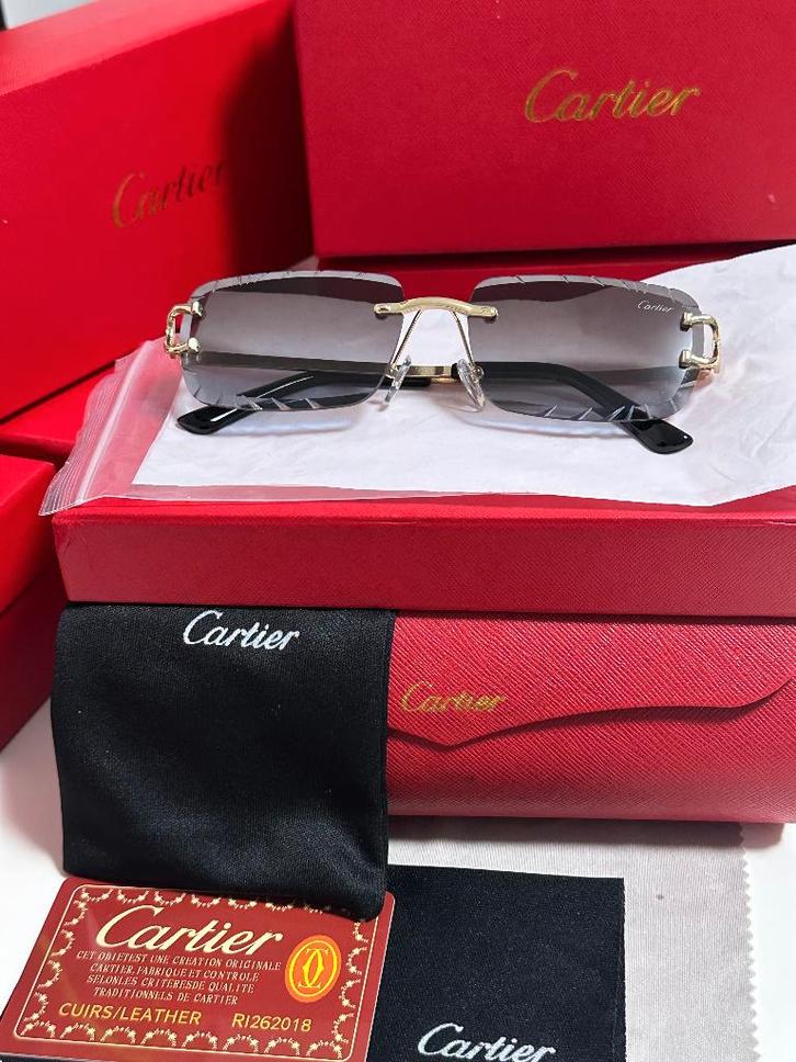 Cartier Bril Grey Gradient Nieuw, Handtassen en Accessoires, Zonnebrillen en Brillen | Heren, Nieuw, Bril, Overige merken, Grijs