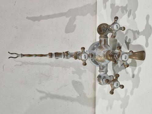 Franse koper badkamer kraan en douche , badkamerkraan, Antiek en Kunst, Antiek | Woonaccessoires, Ophalen of Verzenden