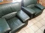 Salon cuir 3 +1+1, Maison & Meubles, Enlèvement, Comme neuf, Quatre personnes ou plus, Cuir