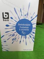 90 BESTEKZAKJES MET SERVET, 50 TURKOOIS  + 40 GEEL, Boni, Overige materialen, Overige typen, Nieuw, Ophalen of Verzenden