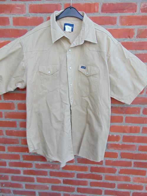 Hemd Wrangler maat XXL, Kleding | Heren, Overhemden, Gedragen, Overige halswijdtes, Beige, Ophalen of Verzenden