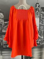 prachtige oranje blouse - 46-48, Verzenden, Zo goed als nieuw, Maat 46/48 (XL) of groter, Oranje