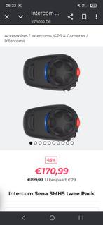 Sena smh5 dual intercom, Motoren, Ophalen of Verzenden, Zo goed als nieuw