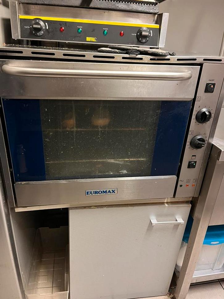 Euromax horeca oven – professioneel RVS, Elektronische apparatuur, Ovens, Zo goed als nieuw, Oven, Ophalen