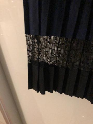 Rok plissé zwart donkerblauw m38/40 beschikbaar voor biedingen