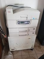 Printer met kast van oki met kastje, Gebruikt, Ophalen of Verzenden, Printer