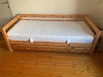Flexa bed met onderschuifbed, Kinderen en Baby's, Ophalen, 85 tot 100 cm, Zo goed als nieuw, Lattenbodem