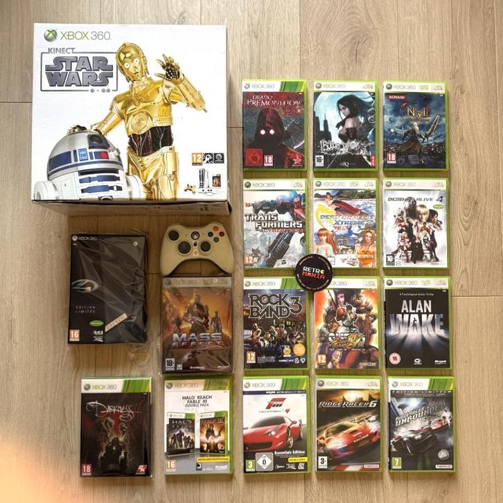 Star Wars Xbox 360 Kinect-console + games, Games en Spelcomputers, Games | Xbox 360, Zo goed als nieuw, Ophalen of Verzenden