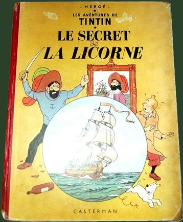 TINTIN : Le Secret de la Licorne, Une BD, Enlèvement ou Envoi, Utilisé, Hergé