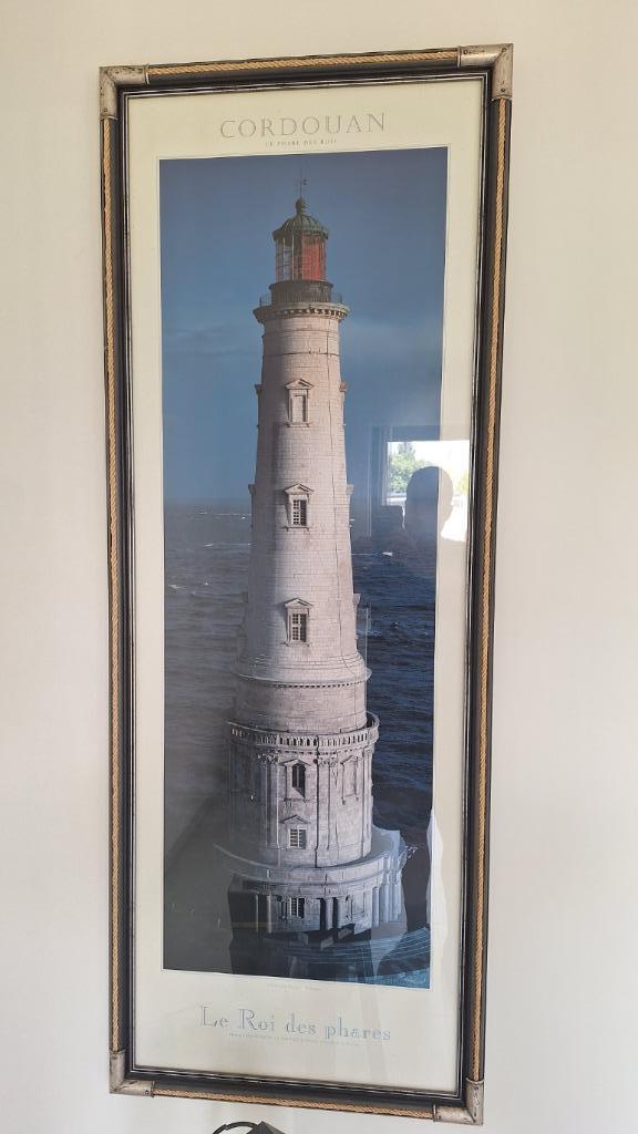 Framed Poster Cordouan – Le Roi des Phares – Maritiem Kun, Antiek en Kunst, Kunst | Schilderijen | Modern, Ophalen