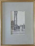PAUL DUFRANE / VOLUBILIS / ORIGINEEL WERK / 42x32cm / KADER, Ophalen of Verzenden