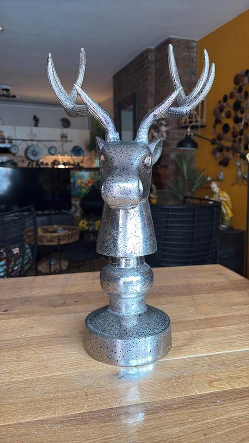 Metalen hertenkop, Antiek en Kunst, Kunst | Designobjecten, Ophalen