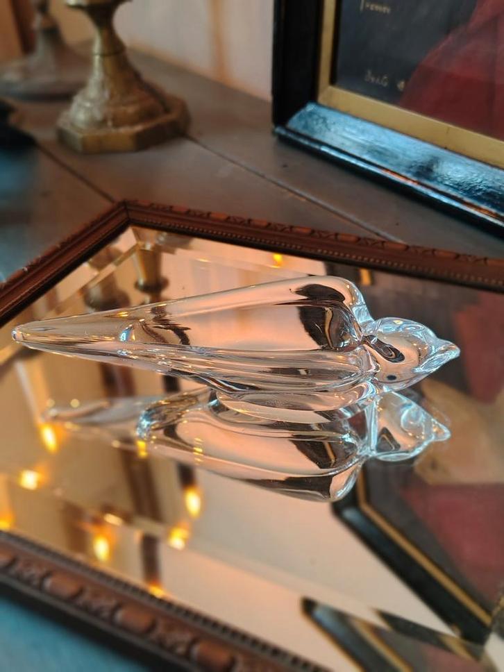 Vintage Vannes Franse kristal vogeltje ., Antiek en Kunst, Antiek | Glaswerk en Kristal, Ophalen of Verzenden