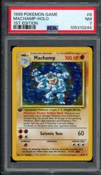 Machamp Holo 1st Edition PSA 7 - 8/102 - Base Set 1999, Ophalen of Verzenden, Zo goed als nieuw, Losse kaart, Foil
