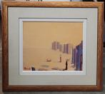 Armand VEREECKE, personages in een stad, Antiquités & Art, Art | Peinture | Classique, Enlèvement ou Envoi