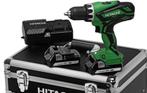 Perceuse-visseuse HITACHI Chargeur+ 2 batteries 18V (Neuf), Ophalen, Nieuw, Boormachine, Variabele snelheid