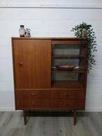 Vintage midcentury wandkast | barkast | highboard retro, Ophalen