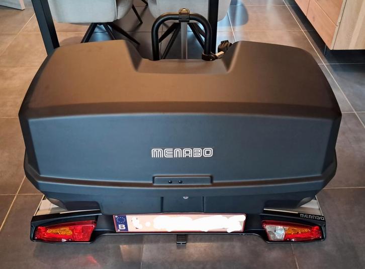 Coffre d'attelage 2 en 1 : Menabo Alcor3 + Menabo Mizar, Auto diversen, Dakkoffers, Nieuw, Ophalen