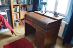 Vintage massief houten bureau, Ophalen, Gebruikt, Bureau