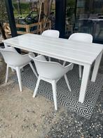 Allibert tuinstoel Akola kuip kunststof wit x6, Tuin en Terras, Tuinstoelen, Ophalen, Gebruikt, Kunststof