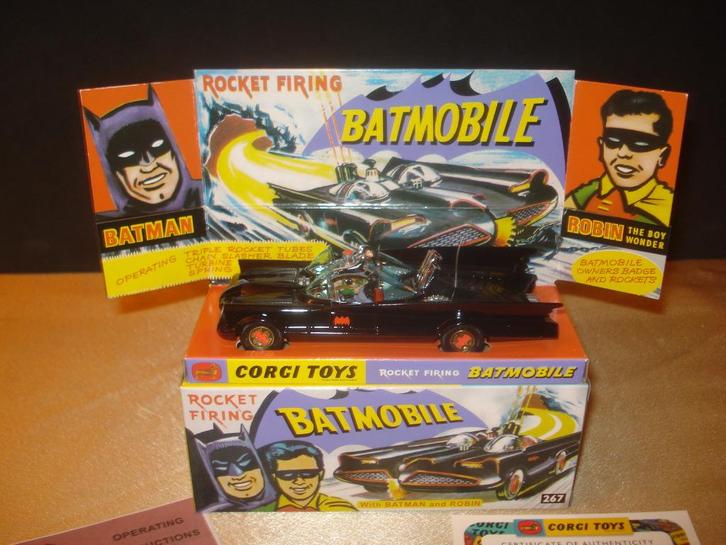 CORGI TOYS Batmobile 1966 Reissue avec Boîte et Certificat, Hobby en Vrije tijd, Modelauto's | 1:43, Nieuw, Auto, Corgi, Ophalen of Verzenden