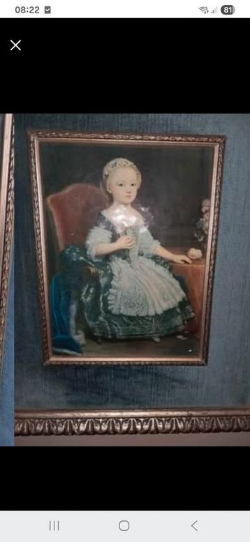 Schitterend portret, kader in kader, beschikbaar voor biedingen