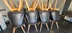 27 stijlvolle stoelen zwart met hout, Ophalen, Zo goed als nieuw, Zwart, Hout