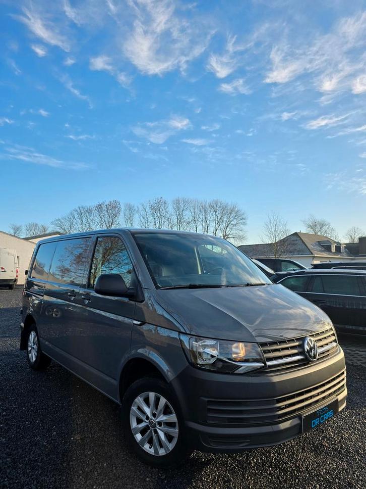 VW T6 TRANSPORTER DSG-AUTOMAAT/3ZIT-LEDER-AIRCO-PDC, Auto's, Volkswagen, Bedrijf, Te koop, Transporter, ABS, Airbags, Airconditioning