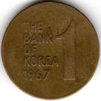 Zuid-Korea : 1 Won 1967  KM#4  Ref 14542, Oost-Azië, Ophalen of Verzenden, Losse munt