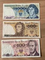 3 bankbiljetten Polen., Série, Enlèvement ou Envoi, Pologne