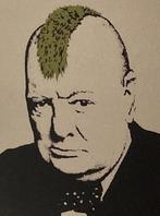 BANKSY: ingelijste lithografie met certificaat, Antiek en Kunst, Ophalen of Verzenden