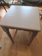 Petite table d'appoint en bois, Huis en Inrichting, Tafels | Bijzettafels, Ancien, Minder dan 55 cm, Gebruikt, Vierkant